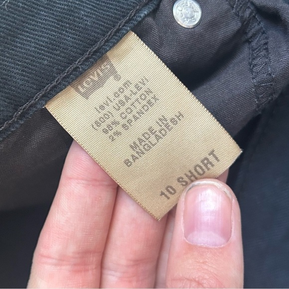 Levi Strauss & Co Black Relaxed Boot 550 Denim Jeans Size 10 Short Mid Rise - Picture 3 of 8